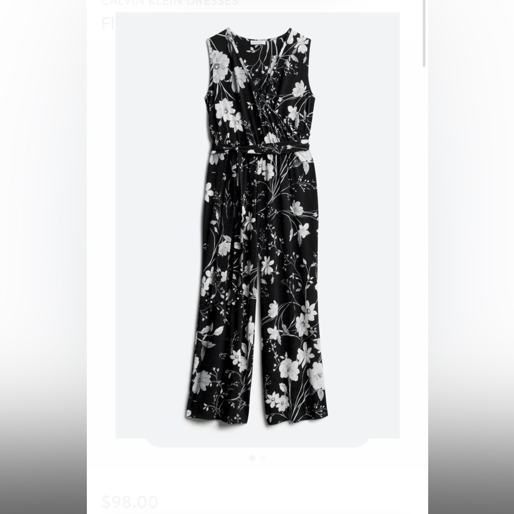 Never worn Calvin Klein floral jumpsuit